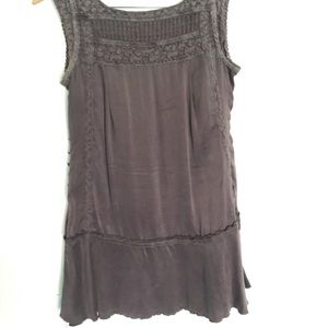 Free People silk tunic style top